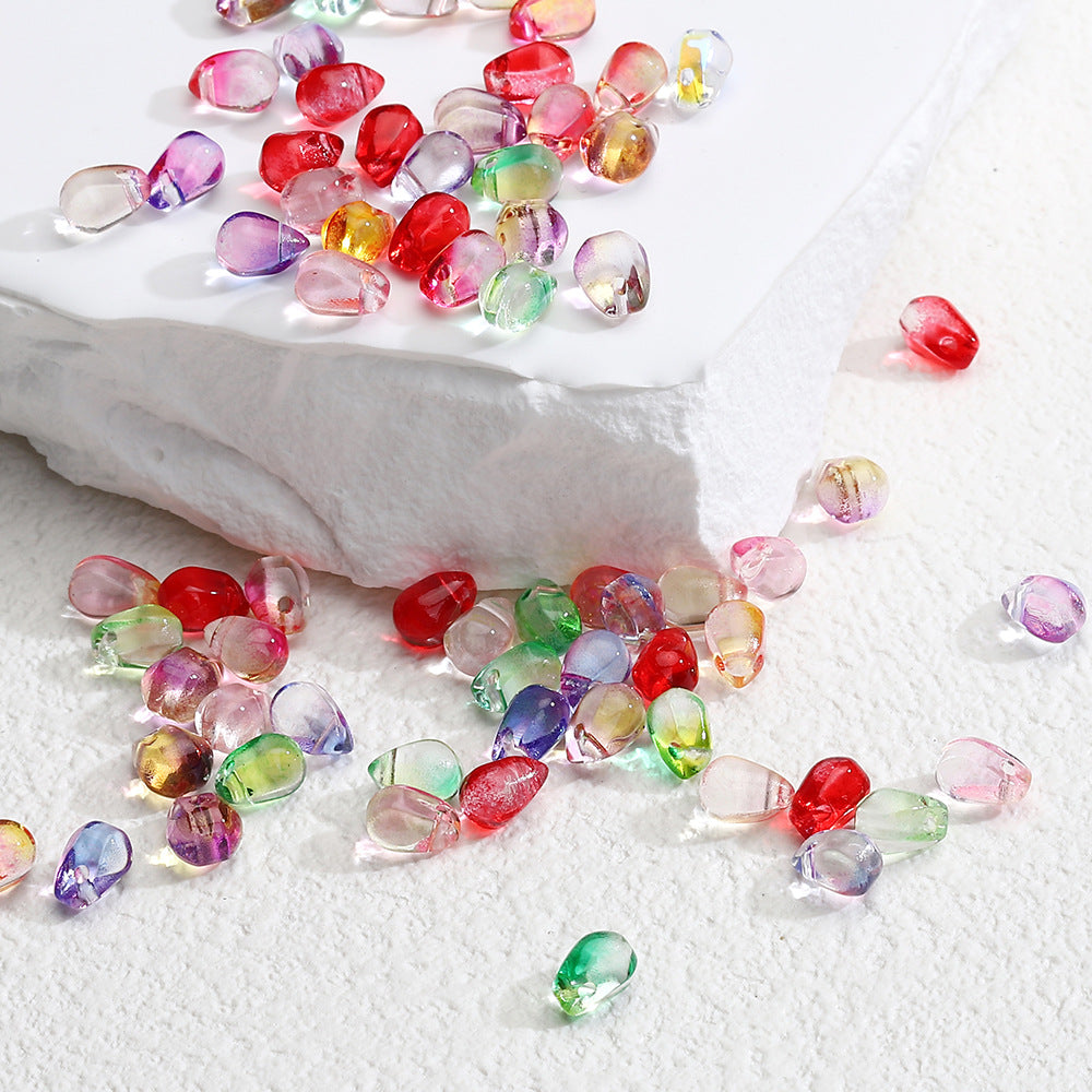 Czech Glass Beads Teardrop 6mm Translucent Mixed Colors 50pcs
