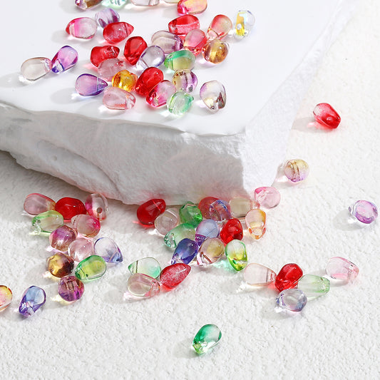 Czech Glass Beads Teardrop 6mm Translucent Mixed Colors 50pcs