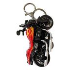 Mini Motorcycle Keychain Alloy Zinc Flame Design 13 Centimeters 5
