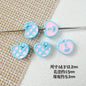 Star and Heart Metal Beads 13mm Baking Painted Houndstooth 10pcs 17