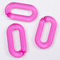 Matte Clear Acrylic Open Chain Links 20mm Colorful 100pcs 7