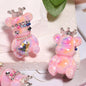 Crown Bear Acrylic Beads 22x38mm Glossy with Jewels 5pcs 7