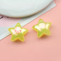 Hand Painted Bear Rabbit Star Acrylic Beads 17-20mm Single Piece 11