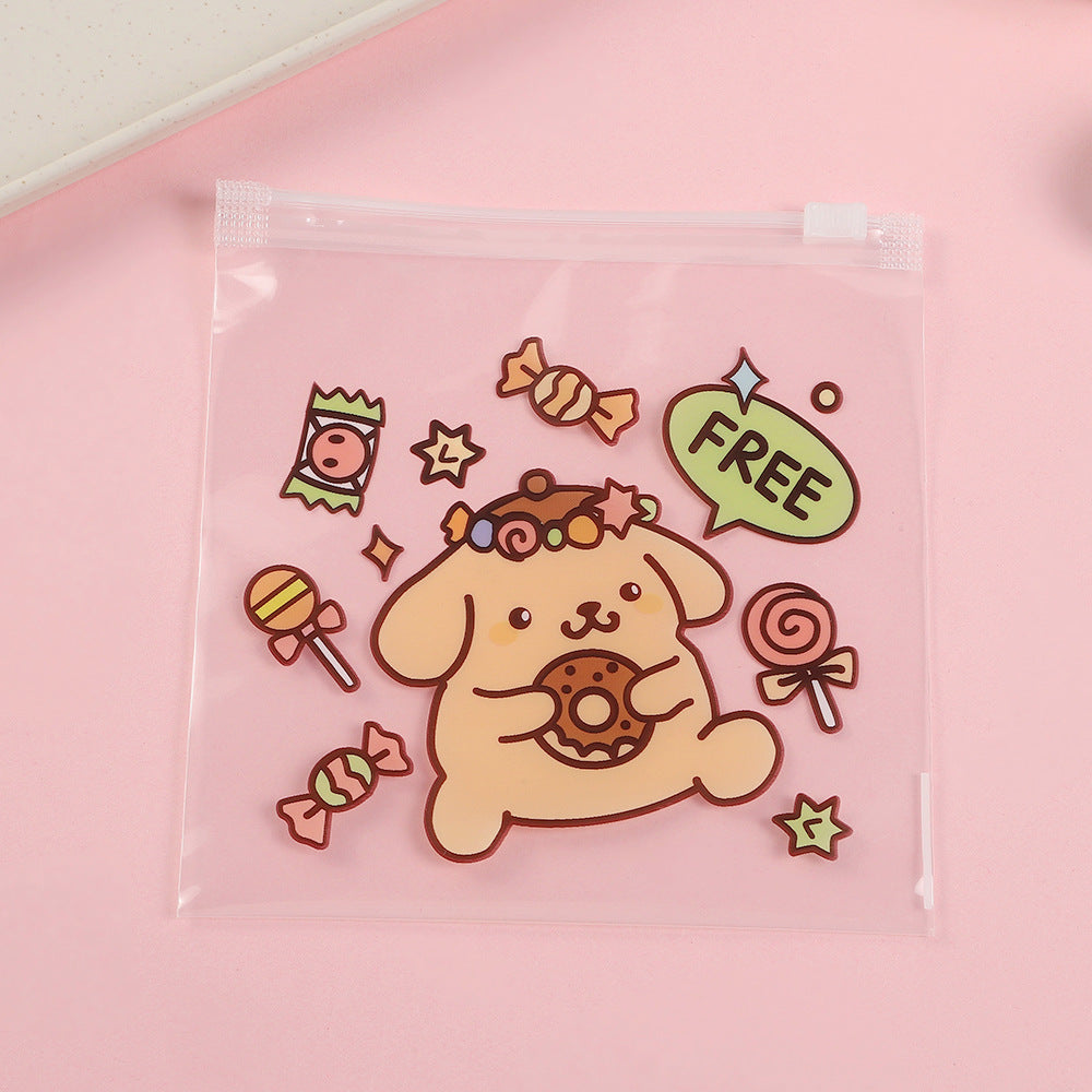 Clear Zip Lock Bags 13.5x13.5cm PE Plastic Sweet Sanrio Print 20pcs 6