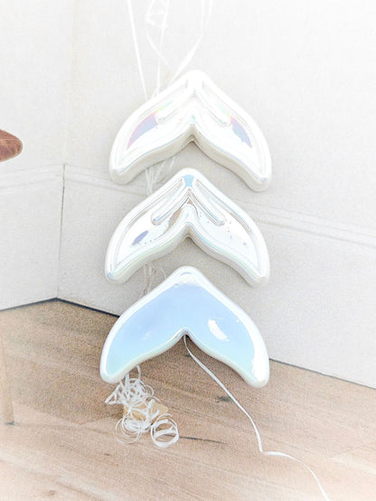 Glow Mermaid Tail Acrylic Beads 29x20x9mm Glow In The Dark 50pcs 7