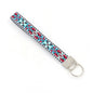 Bohemian Style Wristlet Keychain Antique Silver Polyester 2pcs 17cm 10