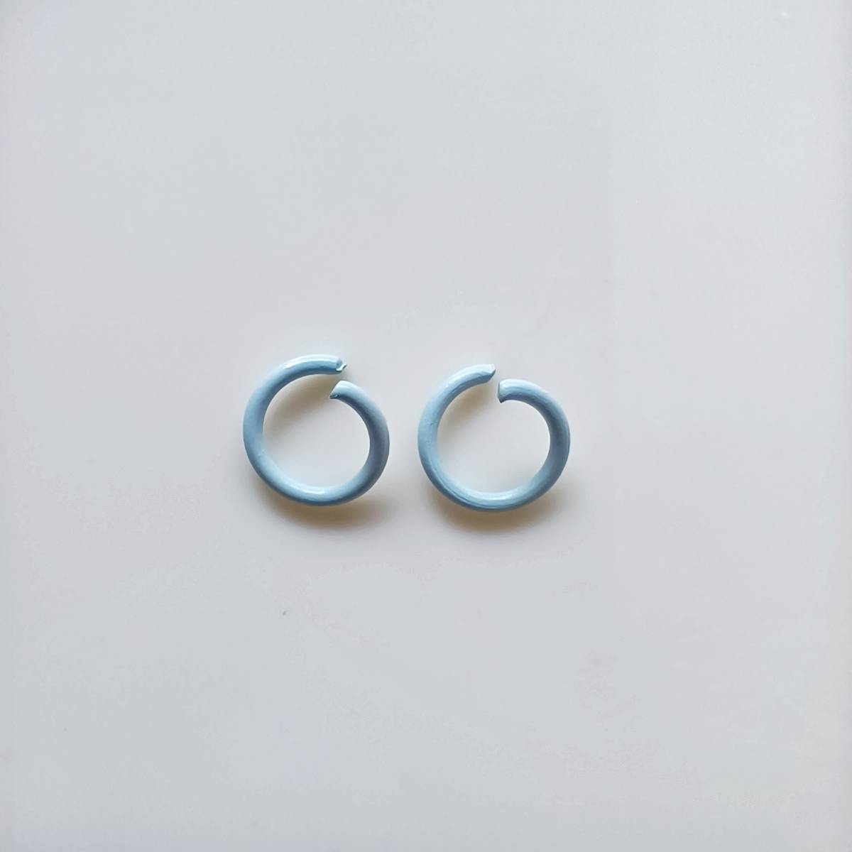 Metal Painted Jump Rings 10mm Baking Finish Colorful 500pcs 12