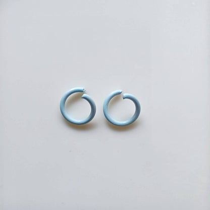Metal Painted Jump Rings 10mm Baking Finish Colorful 500pcs 12