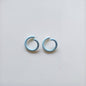 Metal Painted Jump Rings 10mm Baking Finish Colorful 500pcs 12