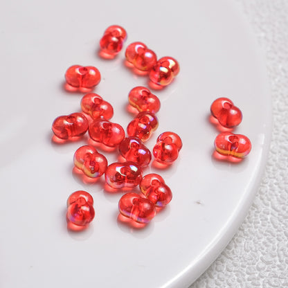 Acrylic Peanut Spacer Beads 8mm High Transparency Plating 100pcs 5