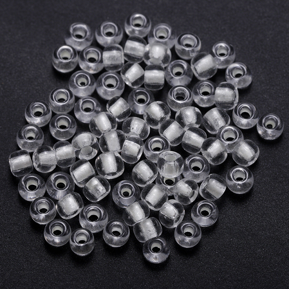 Glow In The Dark Seed Glass Beads 3mm Multicolor Stripes 1800pcs 41