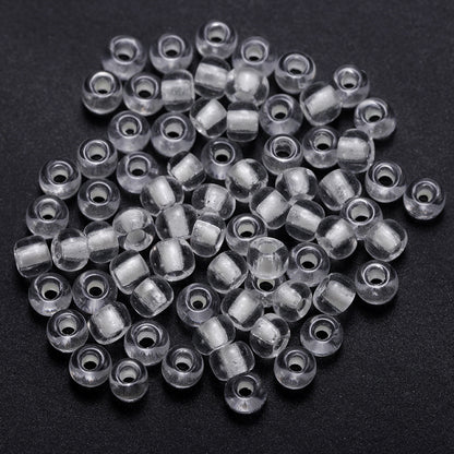 Glow In The Dark Seed Glass Beads 3mm Multicolor Stripes 1800pcs 41