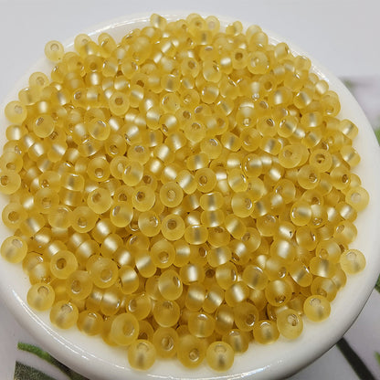 Frosted Seed Glass Beads 3mm Pastel Transparent Colors 300pcs 20