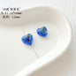 Lampwork Glass Beads Heart 12mm Handmade Confetti Pattern 10pcs 10