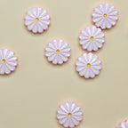 Daisy Metal Beads 13mm Baking Painted Zinc Alloy 20pcs 4