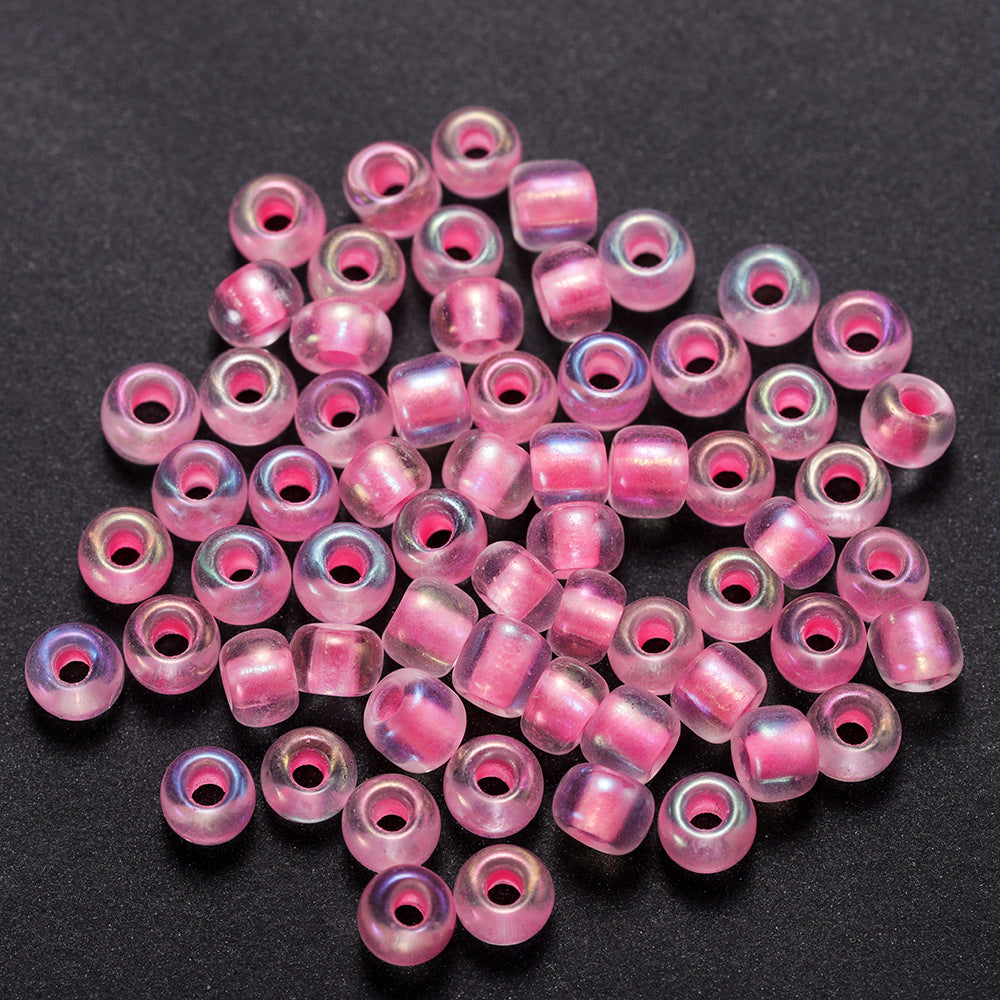 Glow In The Dark Seed Glass Beads 3mm Multicolor Stripes 1800pcs 16