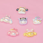 Glossy Sanrio Character Resin Beads Eye Patch Design 10pcs
