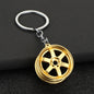 Metal Automobile Wheel Keychain Zinc Alloy Car Culture Style 6