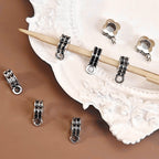 Alloy Clover Spacer Beads 10mm Double Hole Tibetan Style 90pcs 3