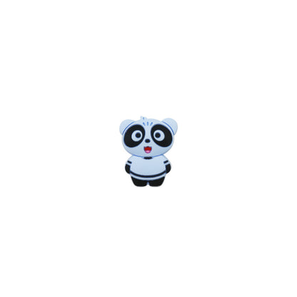 Silicone Focal Beads Panda Pastel Colors Expressions 10pcs 7