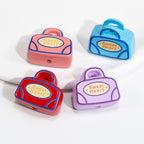 Painted Handbag Acrylic Beads 20/25mm Cartoon Pattern 10pcs 5