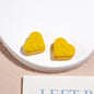 Painted Heart Acrylic Beads 12mm Glossy Raised Dot Detail 50pcs 13