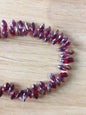 Water Drop Electroplated Glass Beads 6x12mm Transparent Faceted 95pcs 23