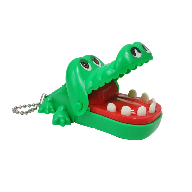 Mini Crocodile Toy Keychain Plastic Hinged Jaw Bright Colors