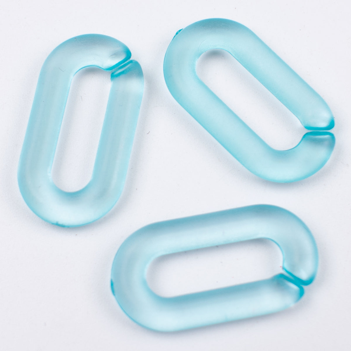 Matte Clear Acrylic Open Chain Links 20mm Colorful 100pcs 14