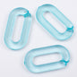 Matte Clear Acrylic Open Chain Links 20mm Colorful 100pcs 14