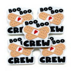 Silicone Focal Beads Band Aid Red Heart Boo Boo Crew Text 20pcs 4