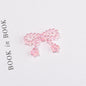 Knitted Bow Acrylic Beads 32mm Solid and Transparent Colors 10pcs 11