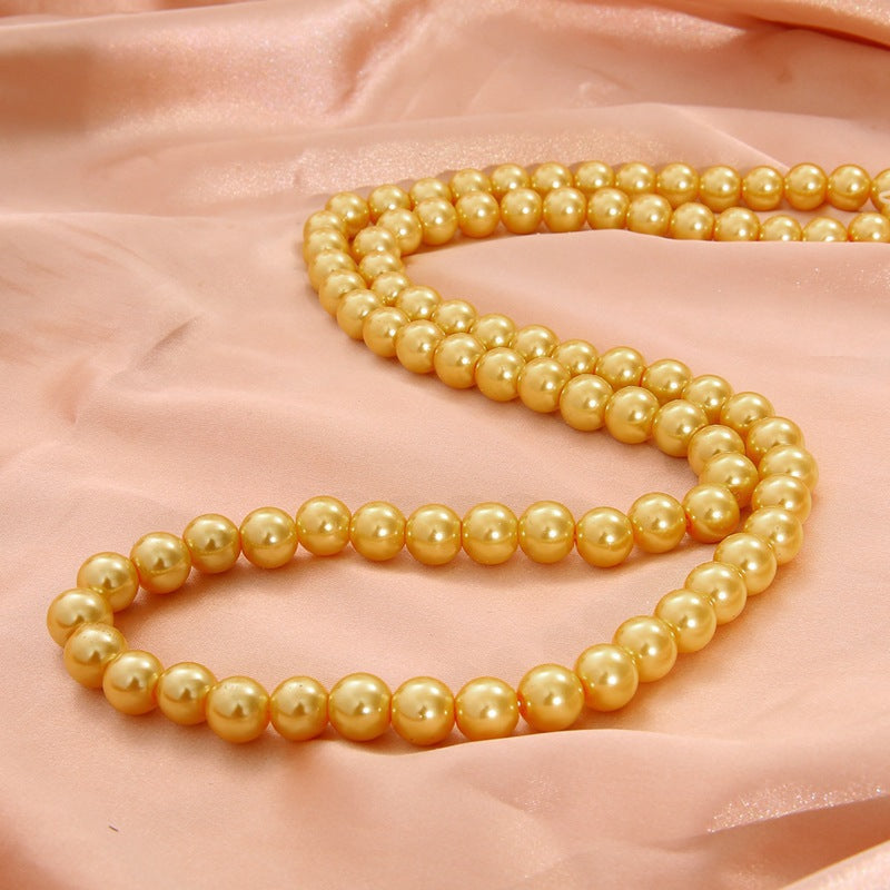 Pearl Glass Beads Round 10mm Imitation Glass 20pcs 13