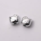 Silver Plating Hello Kitty Acrylic Beads 11mm Tiny 100pcs 5
