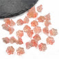 Wind Chime Flower Glass Beads 12mm Transparent Pink 50pcs 40
