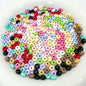 Alloy Spacer Beads 6mm Colorful Baking Painted 50pcs 6