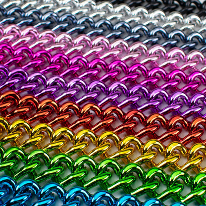 Metallic Heart ABS Plastic Open Chain Links Keychain Hardware 100pcs 3