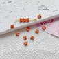 Star Butterfly Metal Beads 5mm Candy Colored Baked Painted 20pcs 10