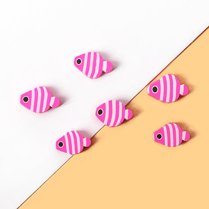Fish Clay Beads Tropical Series Colorful Polymer 200pcs 7