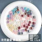 Resin Round Spacer Beads 10mm Plating Glossy 20pcs 3