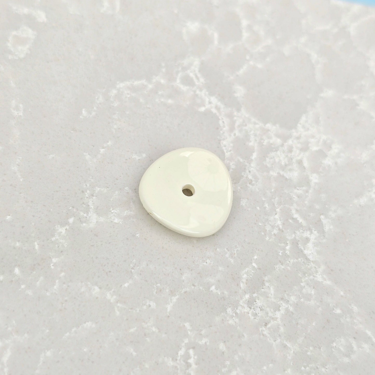 Acrylic Potato Chips Spacer Beads 14mm Baking Painted 20pcs 8