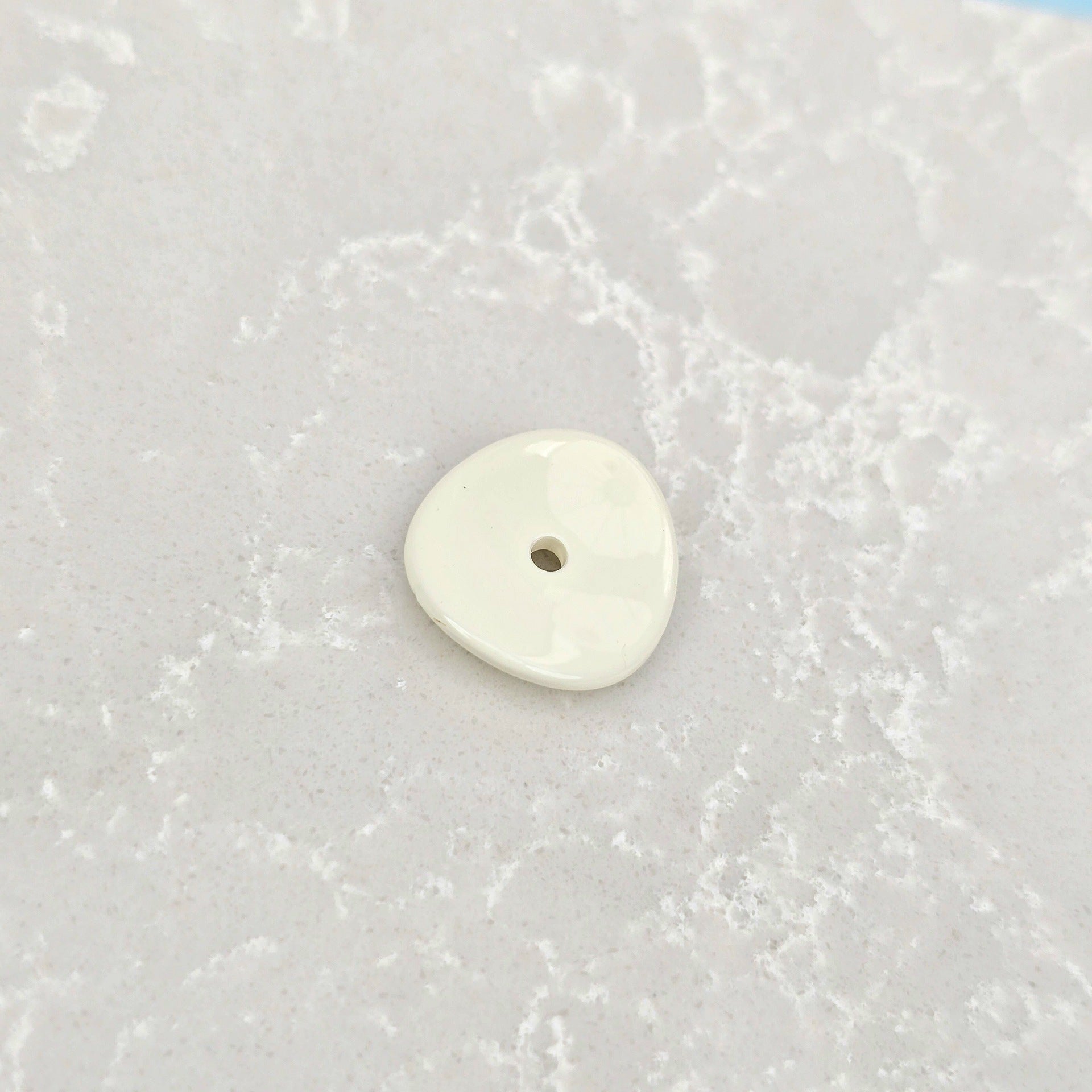 Acrylic Potato Chips Spacer Beads 14mm Baking Painted 20pcs 8