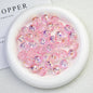 Transparent Flat Fireworks Acrylic Beads 15mm Sparkling Mixed 20pcs 8