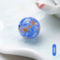 Lampwork Glass Beads Round 10mm 12mm Colorful Gold Foil 50pcs 11
