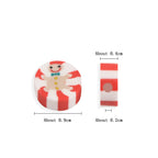 Christmas Clay Beads Polymer Colorful Snowmen Gifts Trees 100pcs 2