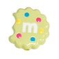 Hand Painted Bitten Cookie Acrylic Beads 22mm Enamel Glossy 10pcs 13