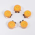 Painted Personified Cookies Acrylic Beads Assorted Designs 10pcs 5