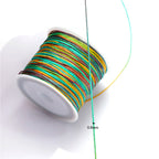 Nylon Rainbow Variegated Beading Thread 0.8mm Diameter 60m Spool 5