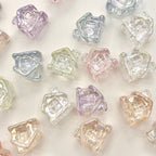 Transparent Snow House Acrylic Beads 20mm Assorted Colors 10pcs 3