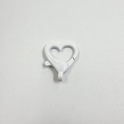 Spray Painted Alloy Heart Connector Clasps Metal Hardware 10pcs 11